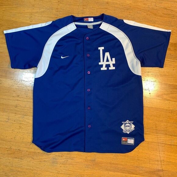 Vintage Nike Team MLB Los Angeles Dodgers Jersey Mens Size XXL - Picture 1 of 11